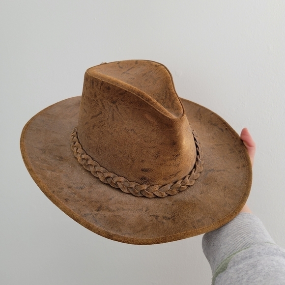 Hershel Hat Co Brown Leather Hat main image 9
